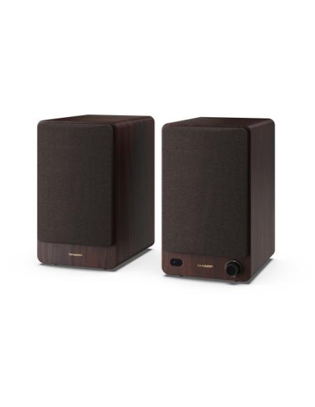 Sharp BOOKSHELF SPEAKERS De 2 vías Marrón Inalámbrico y alámbrico 60 W