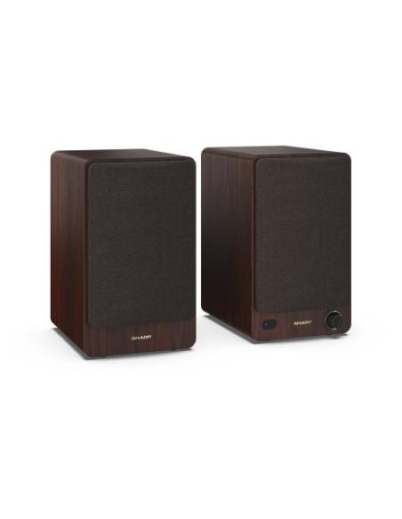 Sharp BOOKSHELF SPEAKERS De 2 vías Marrón Inalámbrico y alámbrico 60 W