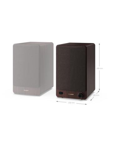Sharp BOOKSHELF SPEAKERS De 2 vías Marrón Inalámbrico y alámbrico 60 W