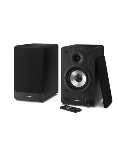 Sharp Bookshelf Speakers De 2 vías Negro Inalámbrico y alámbrico 60 W
