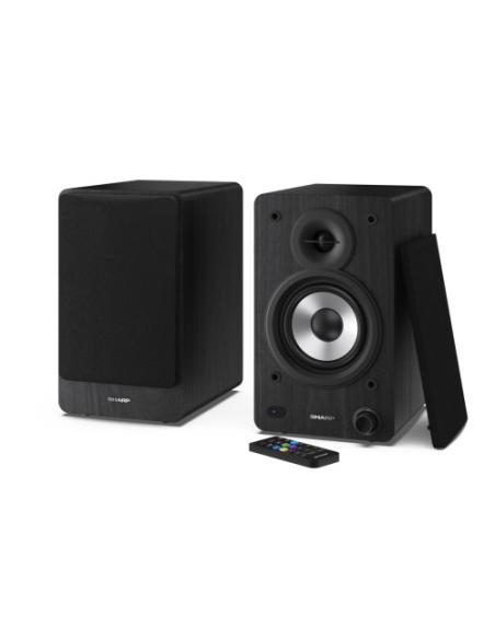 Sharp Bookshelf Speakers De 2 vías Negro Inalámbrico y alámbrico 60 W