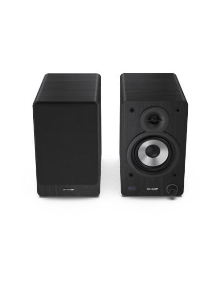 Sharp Bookshelf Speakers De 2 vías Negro Inalámbrico y alámbrico 60 W