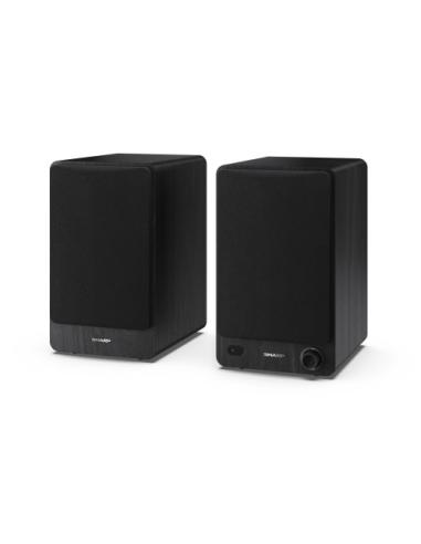 Sharp Bookshelf Speakers De 2 vías Negro Inalámbrico y alámbrico 60 W