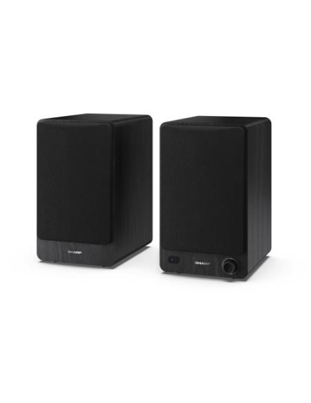 Sharp Bookshelf Speakers De 2 vías Negro Inalámbrico y alámbrico 60 W