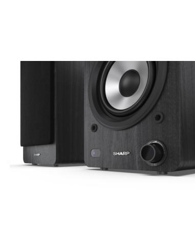 Sharp Bookshelf Speakers De 2 vías Negro Inalámbrico y alámbrico 60 W
