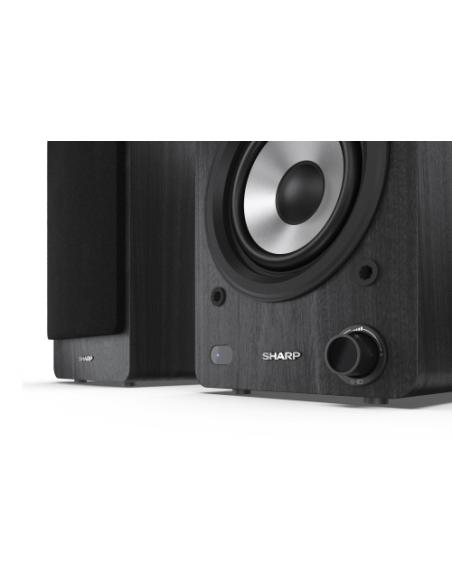 Sharp Bookshelf Speakers De 2 vías Negro Inalámbrico y alámbrico 60 W