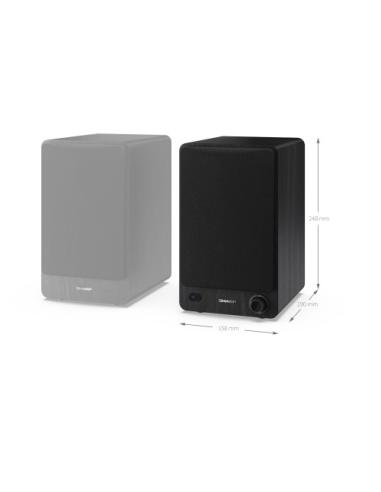 Sharp Bookshelf Speakers De 2 vías Negro Inalámbrico y alámbrico 60 W
