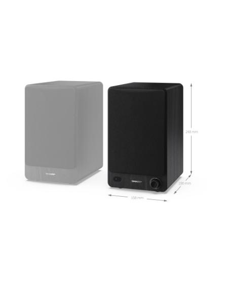 Sharp Bookshelf Speakers De 2 vías Negro Inalámbrico y alámbrico 60 W