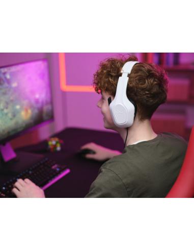 Trust GXT 415W Zirox Auriculares Alámbrico Diadema Juego Blanco