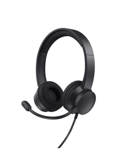 Trust Ayda Auriculares Alámbrico Diadema Llamadas/Música USB tipo A Negro