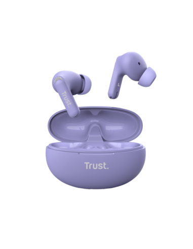Trust Yavi Auriculares True Wireless Stereo (TWS) Dentro de oído Llamadas/Música USB Tipo C Bluetooth Púrpura