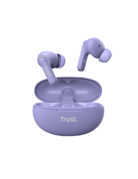 Trust Yavi Auriculares True Wireless Stereo (TWS) Dentro de oído Llamadas/Música USB Tipo C Bluetooth Púrpura