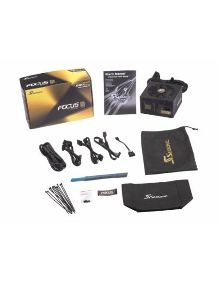 Seasonic Focus Gold 650 unidad de fuente de alimentación 650 W 20+4 pin ATX ATX Negro