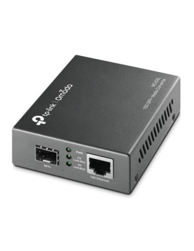 TP-Link MC420L convertidor de medio 10000 Mbit/s Multimodo, Monomodo Negro