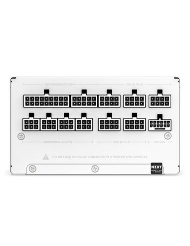 NZXT C850 Gold unidad de fuente de alimentación 850 W 24-pin ATX ATX Blanco