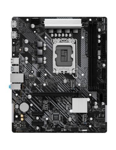 PLACA ASROCK B760M-H2/M.2,INTEL,1700,B760,2DDR5,96GB,HDMI+DP,4SATA+2M.2,5USB 3.2+1USB-C,GBLAN,MATX