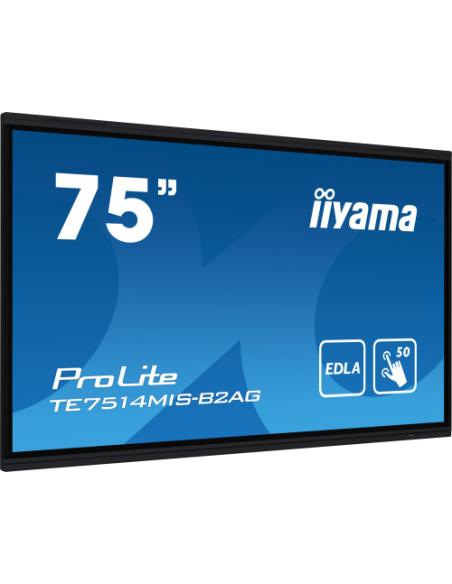 MONITOR IIYAMA 75" IIWARE12E , ANDROID 13, 50-P, 3840X2160, UHD, FAN-LESS, MM 2X 8W + 2X 18W , MICRO 8X, HDMI 4X, HDMI-OUT, USB-