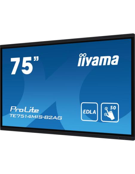MONITOR IIYAMA 75" IIWARE12E , ANDROID 13, 50-P, 3840X2160, UHD, FAN-LESS, MM 2X 8W + 2X 18W , MICRO 8X, HDMI 4X, HDMI-OUT, USB-