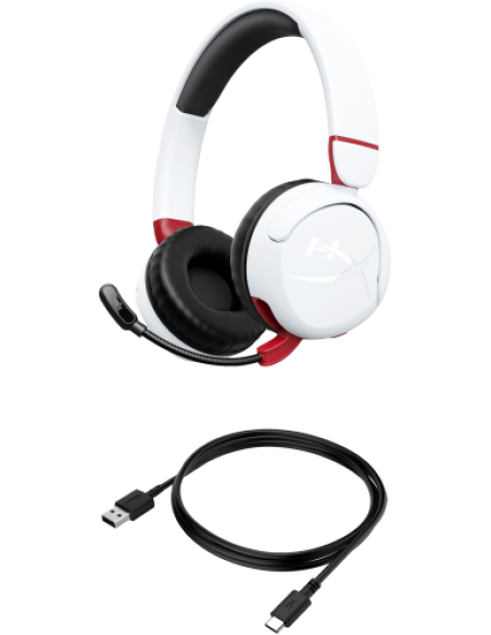 HyperX Cloud Mini: auriculares gaming inalámbricos (blanco)