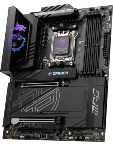 PLACA MSI MPG X870E CARBON WIFI,AMD,AM5,X870,4DDR5,LAN5G+WIFI7+BT5.4,ATX