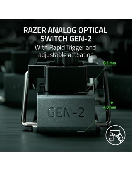 TECLADO RAZER HUNTSMAN V3 PRO (USA) TENKEYLESS BLANCO (RZ03-04981700-R3M1)
