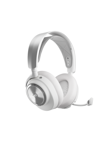 Steelseries Arctis Nova Pro Wireless Auriculares Inalámbrico y alámbrico Diadema Juego Bluetooth Plata, Blanco