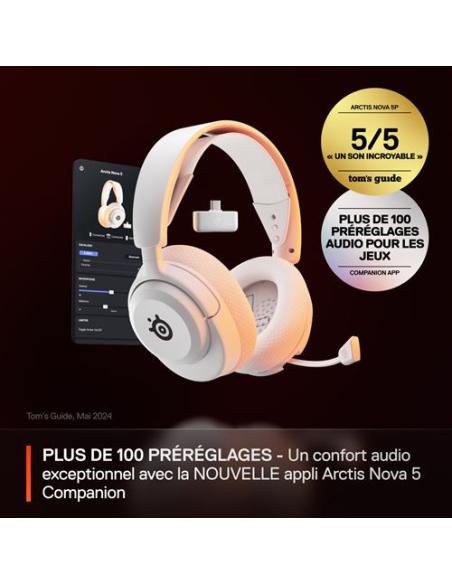 AURICULARES STEELSERIES - ARCTIS NOVA 5 BLANCO (61671)