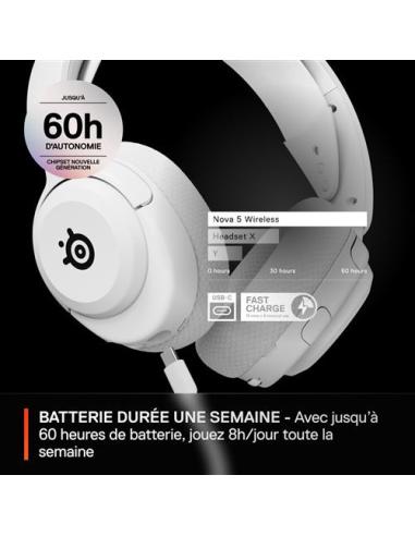 AURICULARES STEELSERIES - ARCTIS NOVA 5 BLANCO (61671)