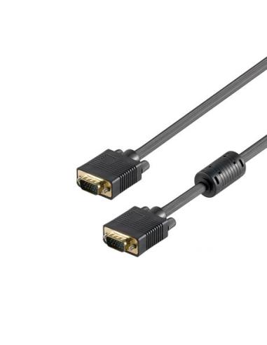 CABLE EWENT VGA MONITOR DB15 M/M 1.8 M / 1 x NUCLEO FERRERITA / EC1110