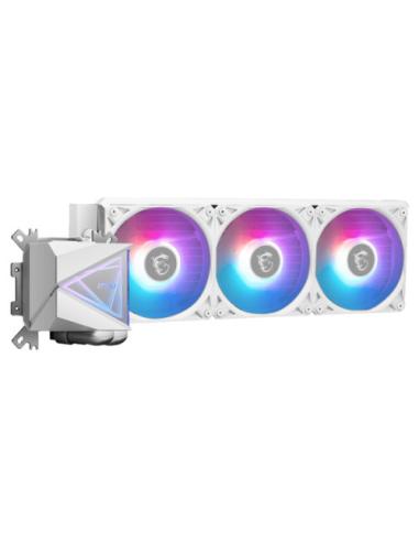 SISTEMA DE REFRIGERACION LIQUIDA MSI PARA CPU MAG CORELIQUID I360 WHITE,INTEL/AMD,RADIADOR 360mm,FAN4PIN,20dBA,ARGB (3 VENTILADO