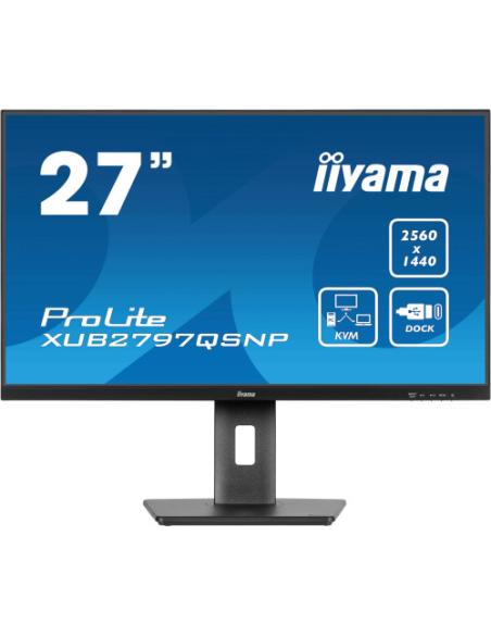 MONITOR IIYAMA PROLITE XUB2797QSNP 27" QHD 1440P - IPS, 100HZ, 1MS, SPEAKERS, DP