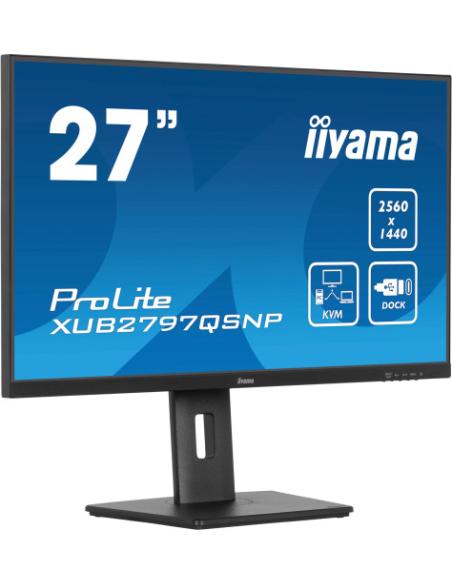 MONITOR IIYAMA PROLITE XUB2797QSNP 27" QHD 1440P - IPS, 100HZ, 1MS, SPEAKERS, DP