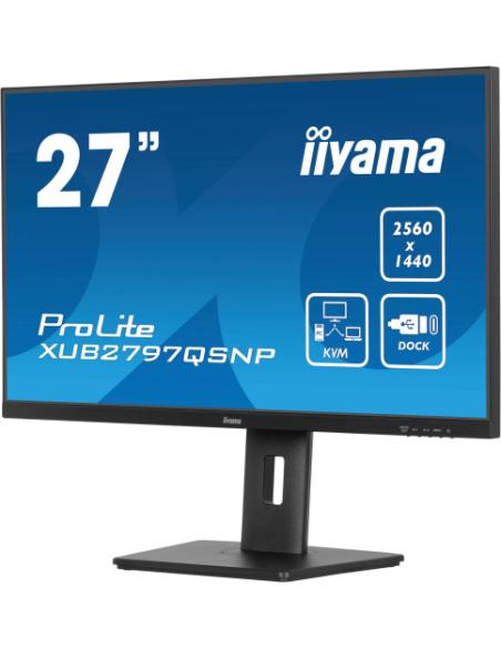 MONITOR IIYAMA PROLITE XUB2797QSNP 27" QHD 1440P - IPS, 100HZ, 1MS, SPEAKERS, DP