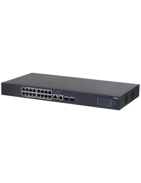 (CS4220-16GT-240) DAHUA SWITCH POE 16 PUERTOS GIGABIT + 2 UPLINK GIGABIT RJ45 + 2SFP GIGABIT 240W MANAGED CLOUD L2
