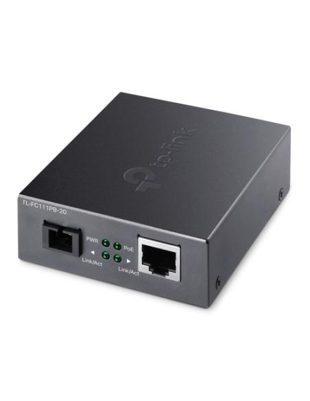 TP-Link TL-FC111PB-20 convertidor de medio 100 Mbit/s Negro
