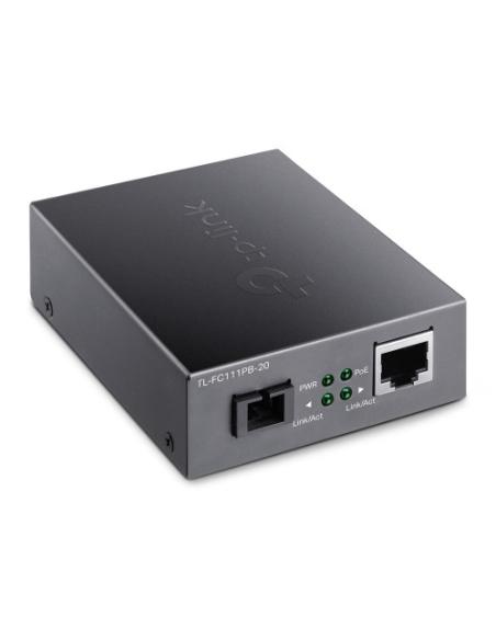 TP-Link TL-FC111PB-20 convertidor de medio 100 Mbit/s Negro