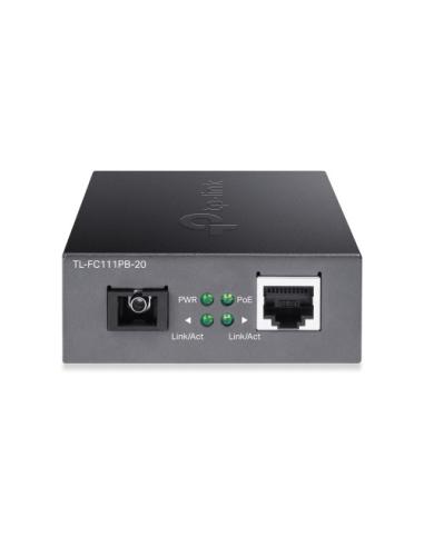 TP-Link TL-FC111PB-20 convertidor de medio 100 Mbit/s Negro