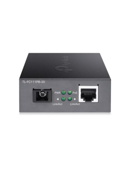 TP-Link TL-FC111PB-20 convertidor de medio 100 Mbit/s Negro