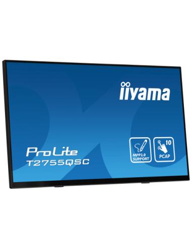 MONITOR IIYAMA 27" IPS BONDED PCAP 10P TOUCH, MPP2.0 (ACTIVE STYLUS) SUPPORTED, 2560X1440, FLAT BEZEL FREE GLASS FRONT, HDMI, DI