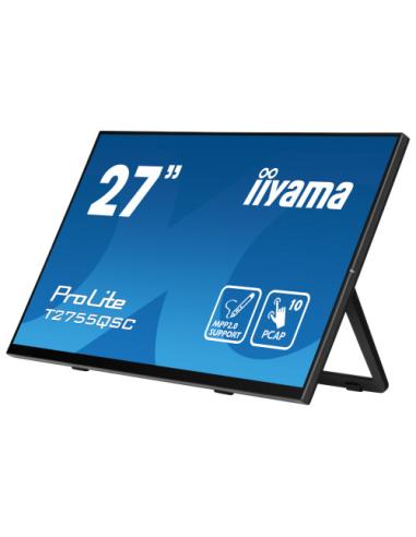 MONITOR IIYAMA 27" IPS BONDED PCAP 10P TOUCH, MPP2.0 (ACTIVE STYLUS) SUPPORTED, 2560X1440, FLAT BEZEL FREE GLASS FRONT, HDMI, DI