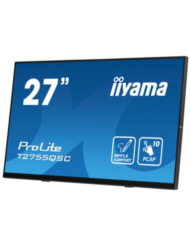 MONITOR IIYAMA 27" IPS BONDED PCAP 10P TOUCH, MPP2.0 (ACTIVE STYLUS) SUPPORTED, 2560X1440, FLAT BEZEL FREE GLASS FRONT, HDMI, DI