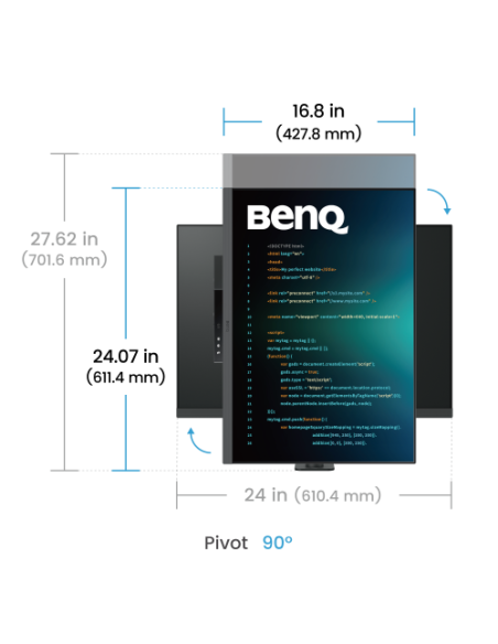 BenQ RD280UA pantalla para PC 71,6 cm (28.2") 3840 x 2560 Pixeles 4K Ultra HD Negro