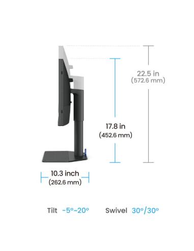 MONITOR PARA FOTOGRAFOS BENQ SW242Q 24.1” IPS,2K, 2560 X 1600, 16:10, 99% ADOBE RGB, 98% P3, CALIBRACIÓN, USB-C 90W, TÜV, LUT 3D