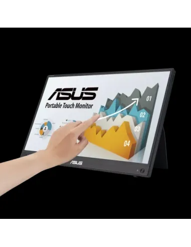 ASUS ZenScreen MB16AMTR pantalla para PC 39,6 cm (15.6") 1920 x 1080 Pixeles Full HD LCD Pantalla táctil Negro