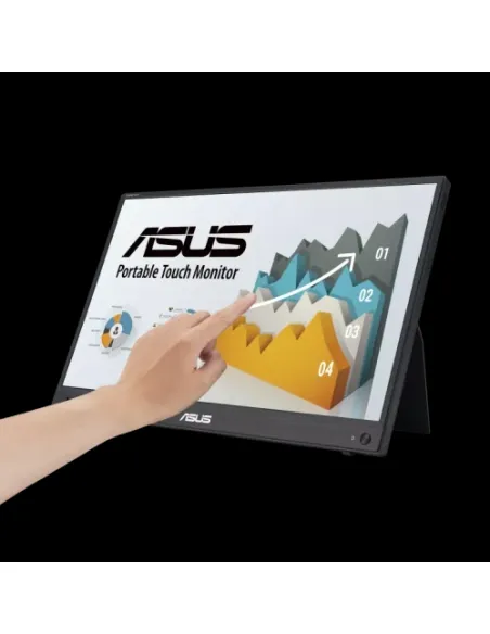 ASUS ZenScreen MB16AMTR pantalla para PC 39,6 cm (15.6") 1920 x 1080 Pixeles Full HD LCD Pantalla táctil Negro