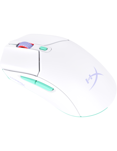 HP HyperX Pulsefire Haste 2 Core inalámbricos: ratón gaming (blanco/verde/púrpura)