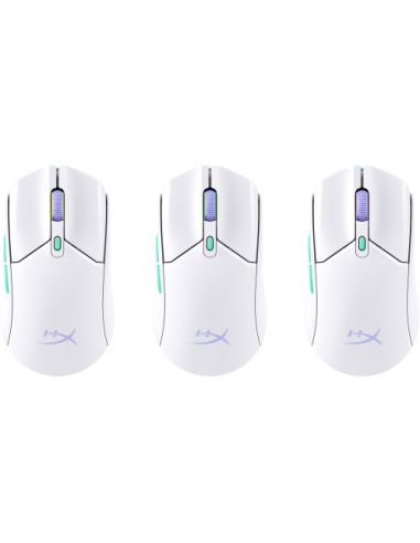 HP HyperX Pulsefire Haste 2 Core inalámbricos: ratón gaming (blanco/verde/púrpura)
