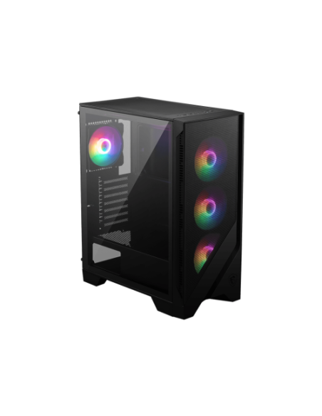MSI MAG FORGE 120A AIRFLOW carcasa de ordenador Midi Tower Negro, Transparente
