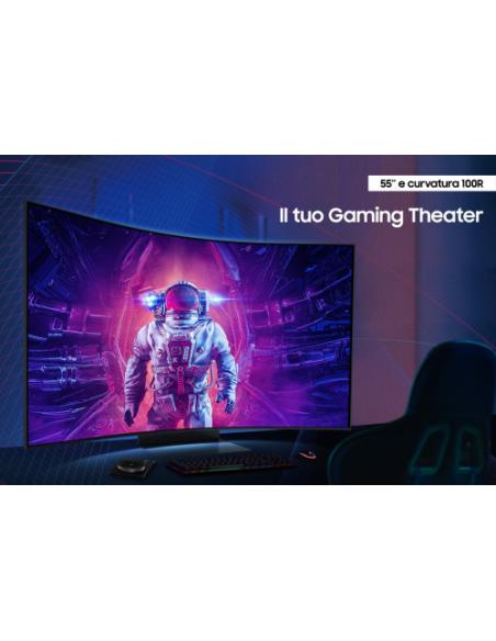 Samsung Odyssey S55CG970NU pantalla para PC 139,7 cm (55") 3840 x 2160 Pixeles 4K Ultra HD LED Negro