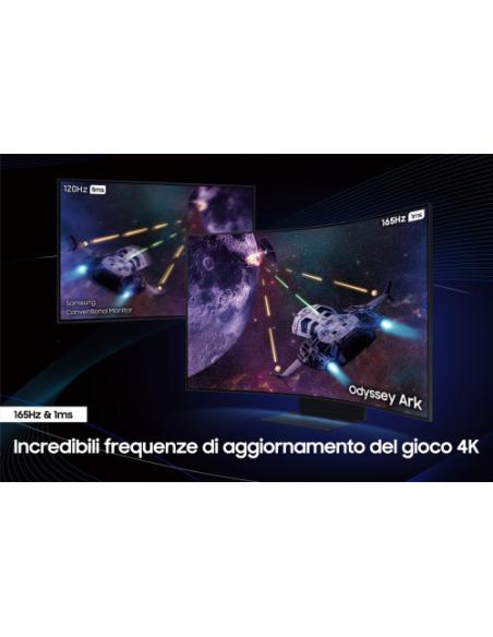 Samsung Odyssey S55CG970NU pantalla para PC 139,7 cm (55") 3840 x 2160 Pixeles 4K Ultra HD LED Negro